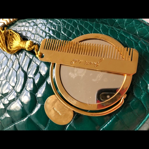 Judith Lieber vintage crocodile handbag